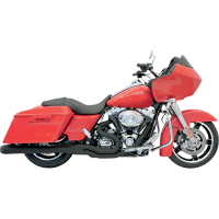 (image for) Bassani B4 2-Into-1 System - Black w/ Megaphone Muffler