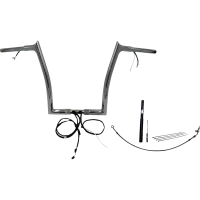 (image for) EZ Install Chrome 14" Pointed Top Handlebar Kit
