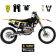 (image for) Factory Effex Team Replica EVO 19 Complete Graphic Kit - HUSQVARNA FC/FX/TC/TX 19-22, FC 250-450 Rockstar Edition 18.5, FE/TE 20-23