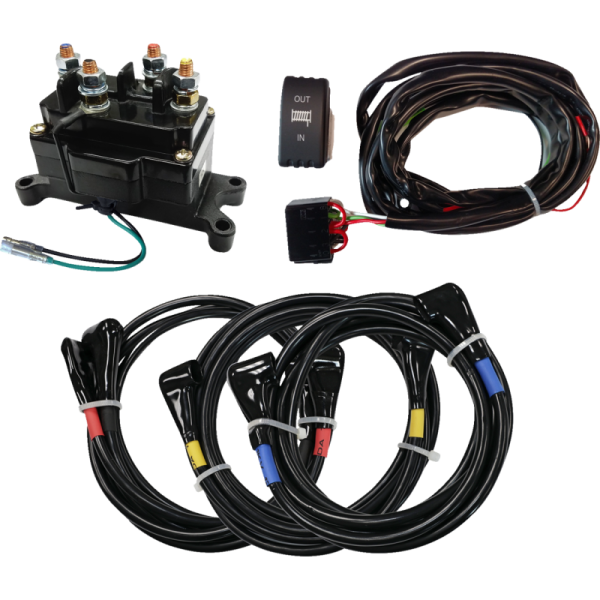 (image for) KFI PRODUCTS UTV 12V Wiring Kit w/ LED-lit Dash Rocker Switch and Harness