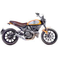 (image for) LV-10 Stainless steel Slip-On for DUCATI Scrambler 800 Icon/Classic 15-21