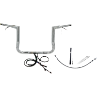 (image for) Fat Baggers Flat Top EZ Install Handlebar 12" Chrome