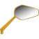 (image for) Mini Stocker Mirror - Right (Gold)