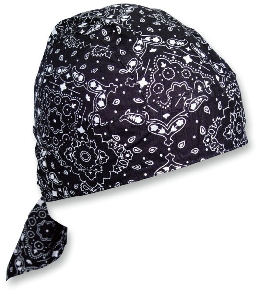 (image for) Zan Headgear Flydanna Headwrap - Black paisley