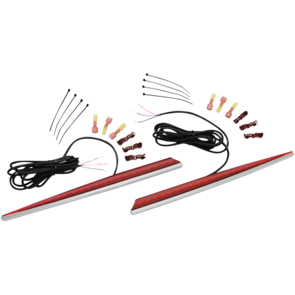 Show Chrome Saddlebag Side Accent Lights for Honda GL1800 Gold Wing