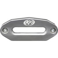 (image for) UTV Wide Aluminum Hawse Fairlead, Polished Aluminum