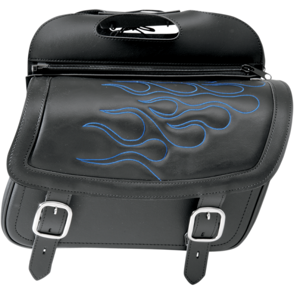 (image for) Saddlemen Highwayman Tattoo Saddlebags Blue Medium