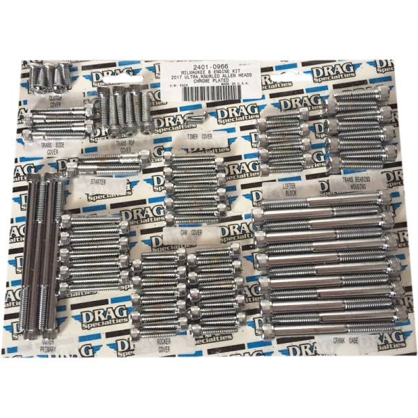 (image for) Drag Specialties Engine bolt kit - Knurled