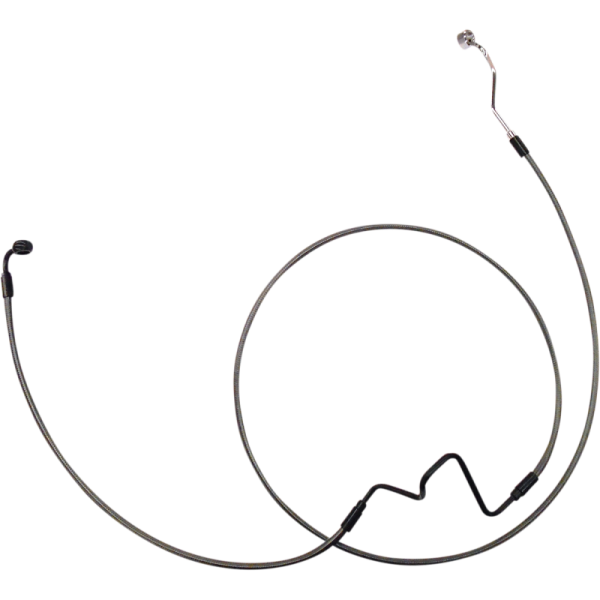 (image for) MAGNUM Black Pearl Stock Lower Brake Line Kit (Single Disc Conv) for 14-22 FLHR
