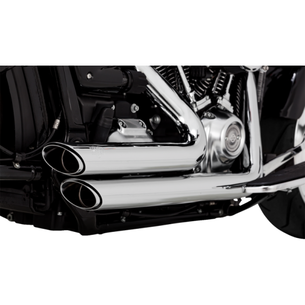 (image for) Vance & Hines Shortshots Staggered PCX Exhaust System Chrome