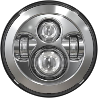 (image for) Speed Demon 7" Headlight Chrome w/ DRL Halo