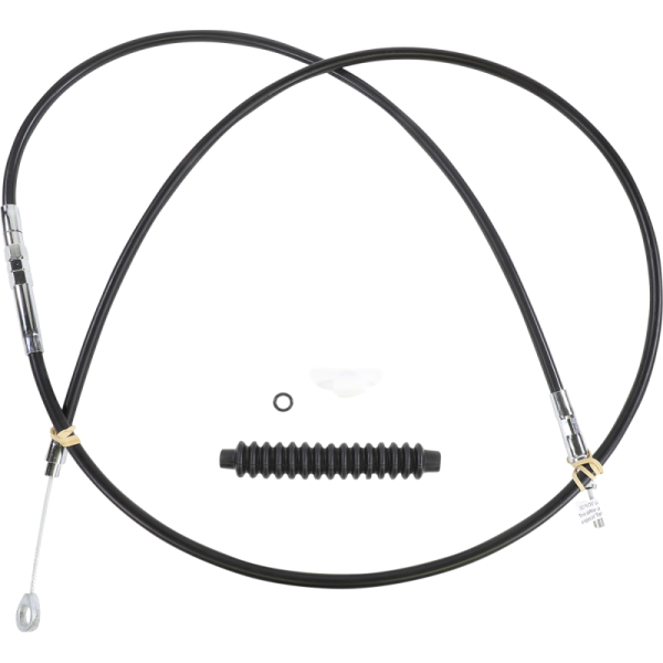 (image for) Drag Specialties High Efficiency Black Vinyl Clutch Cable (Custom Length)