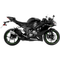 (image for) LV-10 Stainless steel Slip-On for KAWASAKI ZX-6R Ninja 09-21