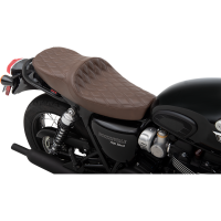 (image for) Low-Profile Touring Seat - Double diamond brown