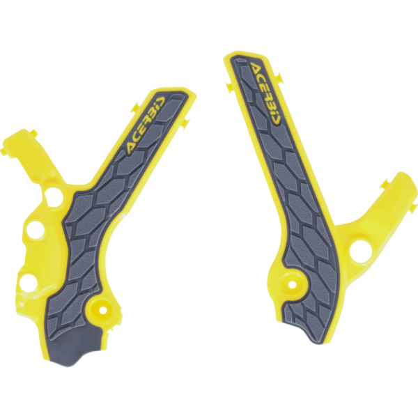 (image for) Acerbis X-Grip Frame Guard - Suzuki DR-Z400E/S/SM 00-23 - Gray/yellow