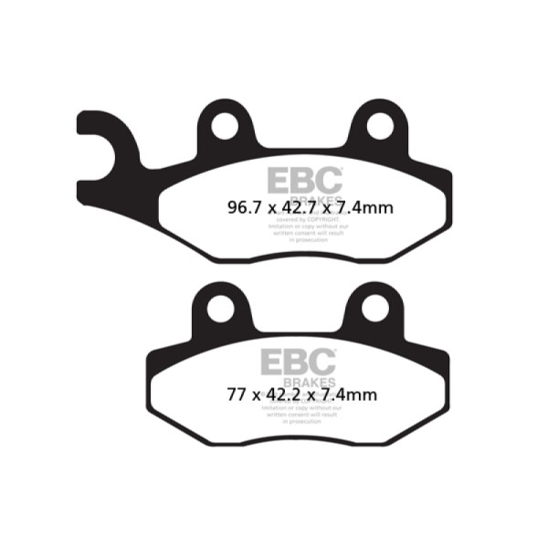 (image for) EBC Long Life R Brake Pad FA135R