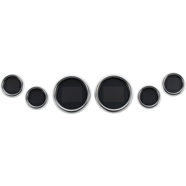 (image for) Dakota Digital Six-Gauge MLX Package Chrome Bezel