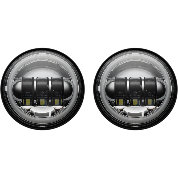 (image for) Custom Dynamics ProGlow 4.5" LED Passing Lamps (Chrome)