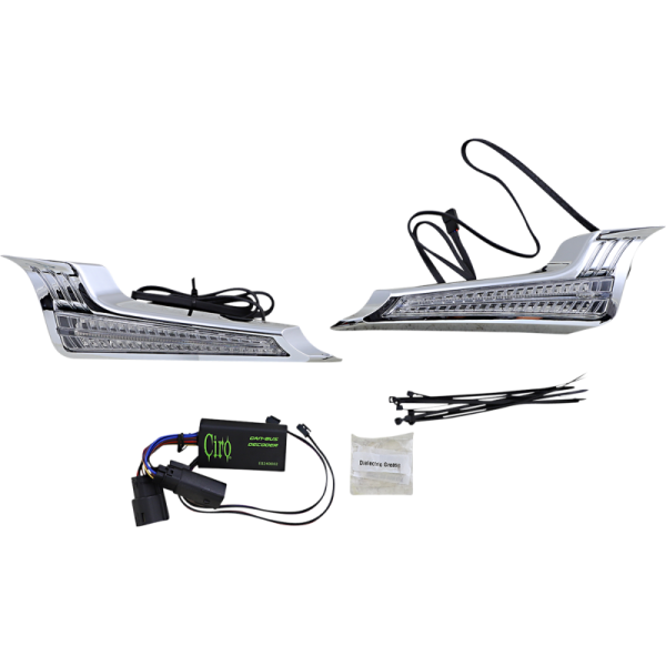 (image for) CIRO LLC Filler Panel Lights Chrome/Clear/Red-Amber