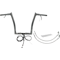 (image for) EZ Install Chrome 14" Pointed Top Handlebar Kit