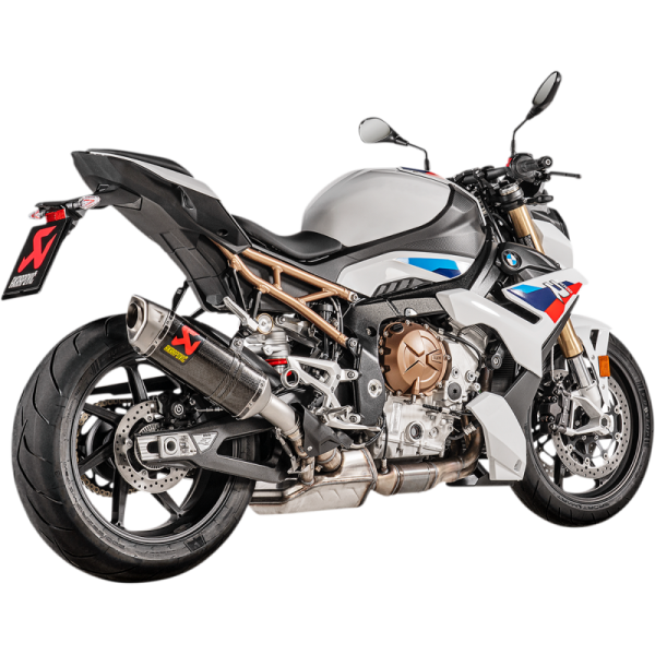 (image for) AKRAPOVIC Akrapovič Single Carbon Muffler w/ Titanium End Cap for BMW S 1000 R / M 1000 R