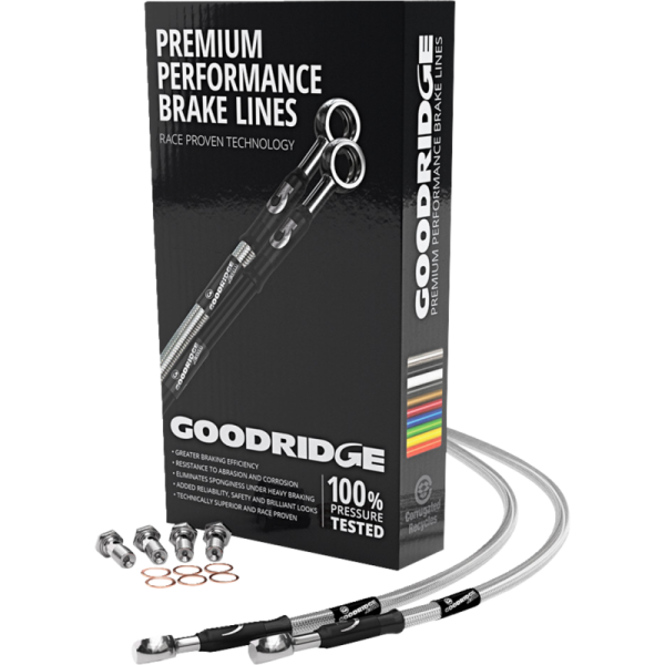 (image for) Goodridge Front Brake Line Kit - Stainless Steel