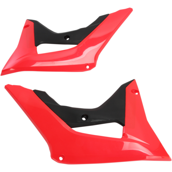 (image for) UFO Radiator Cover - OEM red/black