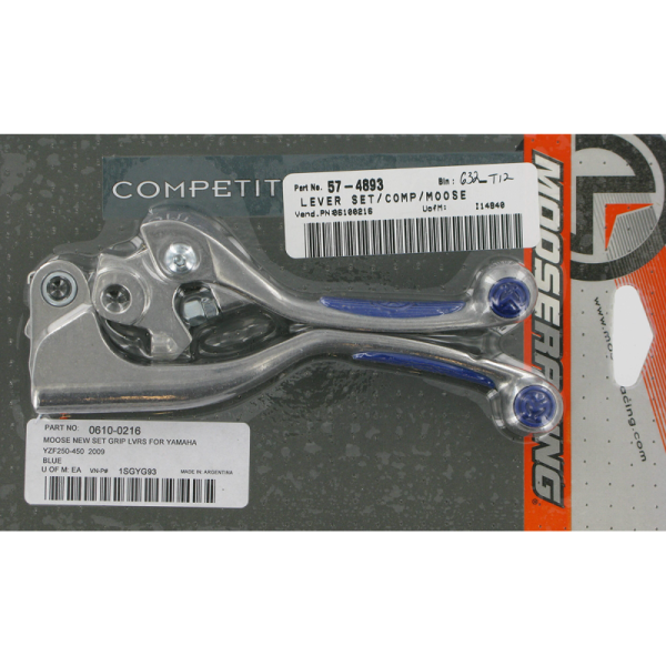(image for) Moose Racing Competition Lever Set - Blue - 0610-0216