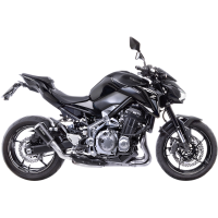(image for) LV-10 Black stainless steel Slip-On for KAWASAKI Z900 17-24