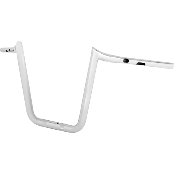 (image for) LA Choppers 1 1/4" Prime Ape Handlebars, Chrome, 12" End Rise