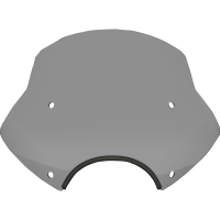 (image for) Speed Demon Sportshield - 13" Tall, Black Smoke, 9" Cutout
