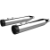 (image for) Khrome Werks 4.50" HP PLUS Slip-On Mufflers - Chrome w/ black Klassic tip billet end caps