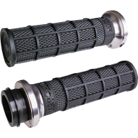 (image for) Hart-Luck Lock-On Grips Black/Silver