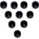 (image for) 7/16" Hex Bolt/Nut Cover, Black