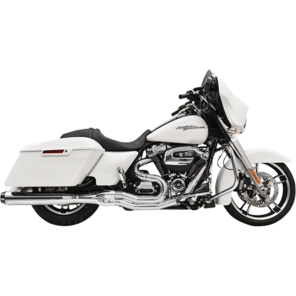 (image for) BASSANI XHAUST Bassani B4 2-Into-1 System - Chrome, Straight Can-style