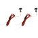 (image for) Micro Bullet LED Turn Signals - Red, Chrome