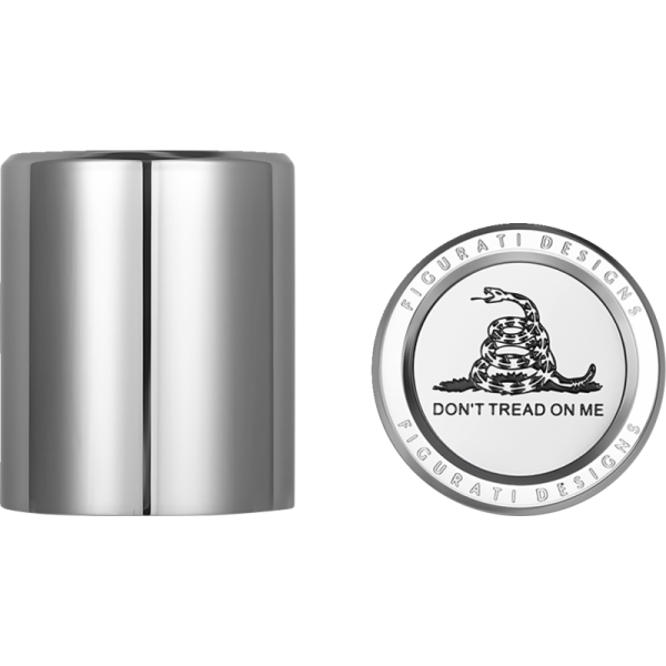 (image for) FIGURATI DESIGNS Docking Cover Mirror Polished w/ Don't Tread On Me