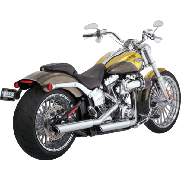 (image for) Vance & Hines PCX Twin Slash Slip-On Muffler Chrome