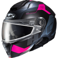 (image for) HJC i91 Helmet, Carst, Semi-Flat Gray/Pink, L