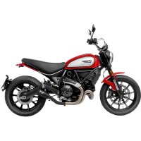 (image for) LV-10 Black stainless steel Slip-On for DUCATI Scrambler 800 Icon/Icon Dark/Nightshift/Urban Motard 21-22