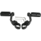 (image for) Highway Pegs, Black w/ Ribbed Pegs, 5" Arms