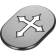 (image for) Right Rear Antenna Cover - Black w/ cross