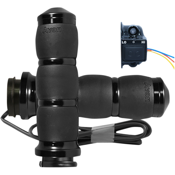 (image for) AVON GRIPS Heated Grips Velvet Air Black Anodized