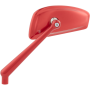 (image for) Tearchop Mirror, Red anodized, left