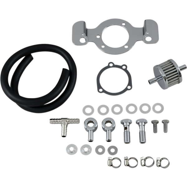 (image for) Drag Specialties Crankcase Breather/Support Bracket Kit (Early XL)