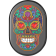 (image for) Right Rear Antenna Cover - Black w/ sugar skull