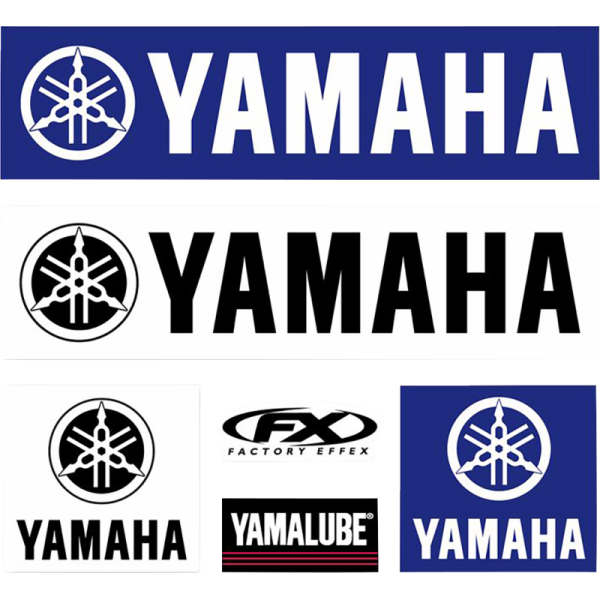 (image for) FACTORY EFFEX Yamaha Iron-On Sponsor Kit