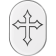 (image for) Right Rear Antenna Cover - Mirror polished w/ cross