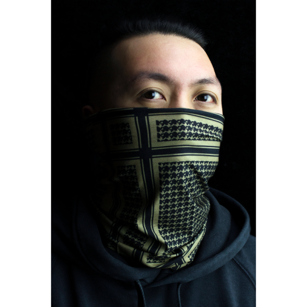 (image for) Zan Headgear Polyester Motley Tube - Houndstooth coyote tan