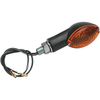 (image for) Black Ultra-Small Mini-Stalk Marker Light - Amber Lens